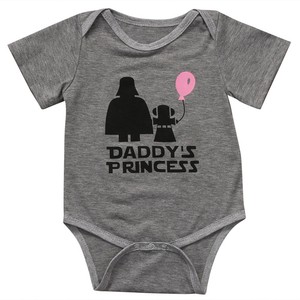 Cute Star Wars Infant Baby Girl Daddy S Princess Romper Bodysuit