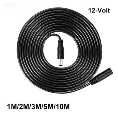 12V DC Extension Cable 5.5*2.1mm Male Female Power Cord 1m 2m 3m 5M 10M DC