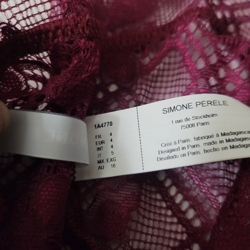 Simone Perele 1A4770 Victoire Retro Brief Underwear Syrah Sz 5/16 - Picture 6 of 6