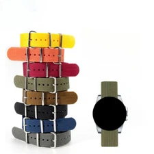 High Quality Single Pass Nylon Canvas Watch Strap Band Military Diver 18/20/22mm