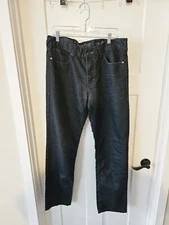 Mens Ring Of Fire Black Jeans Size 36x34 Slim Straight