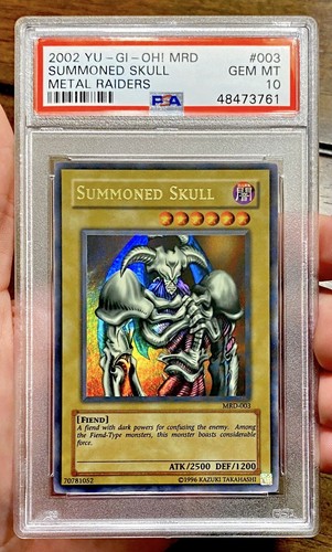 2002 Yugioh Metal Raiders SUMMONED SKULL MRD-003 Unlimited PSA 10 Gem Mint! 💎 - Picture 1 of 3