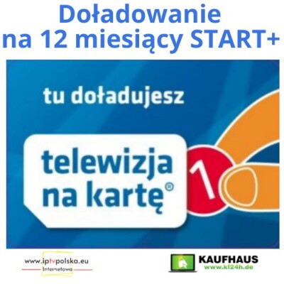 Zasilenie TnK 12 m-cy  Telewizja na Karte Aufladung NC+ TVN  Polsat Republika