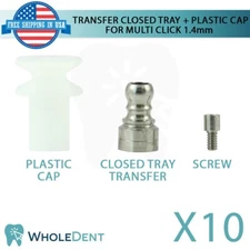 10X Impression Coping Closed Tray Transfer For Multi Unit 1.4mm System Abutment