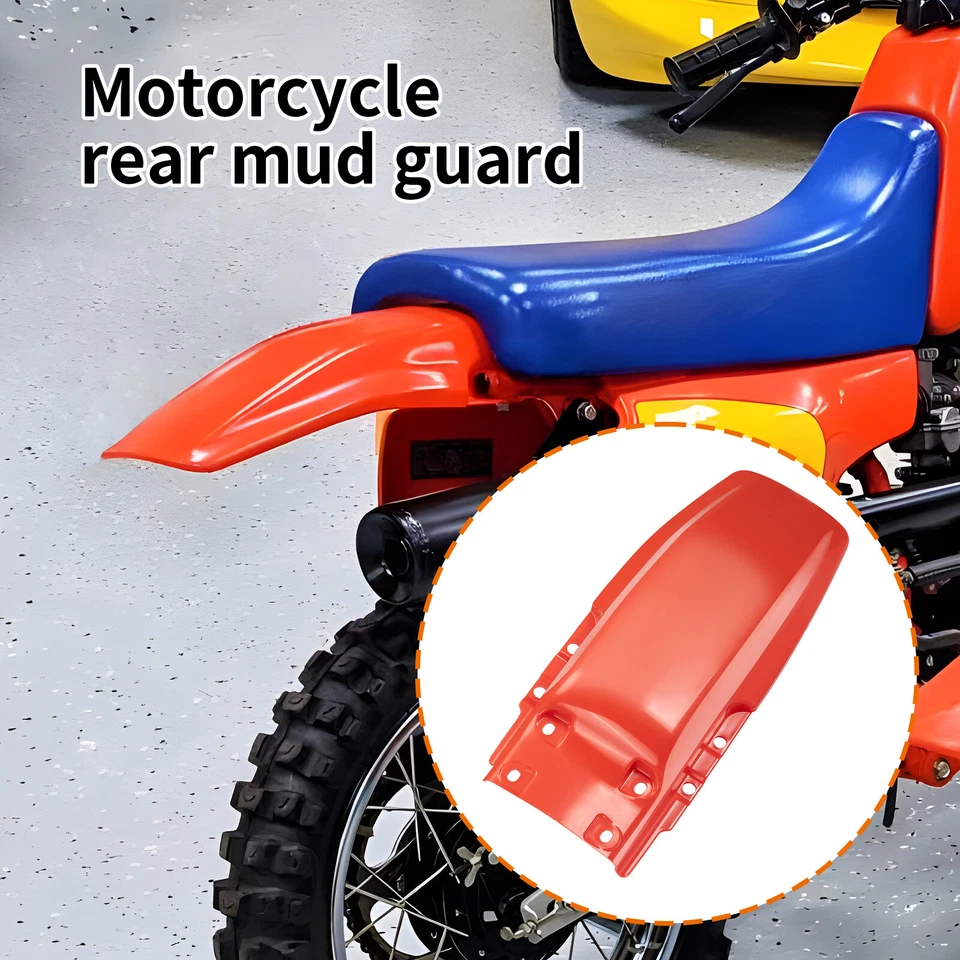 Guardabarros trasero rojo para Honda XR80 XR100 XR80R XR100R 1985 1986 1987 1988 1989-2000 Foto 3 de 4