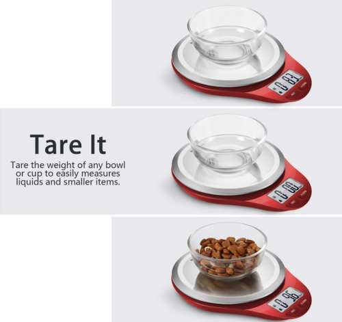 NUTRI FIT Digital Kitchen Scale 11lb Capacity, LCD Display, Stainless Steel - Picture 4 of 11
