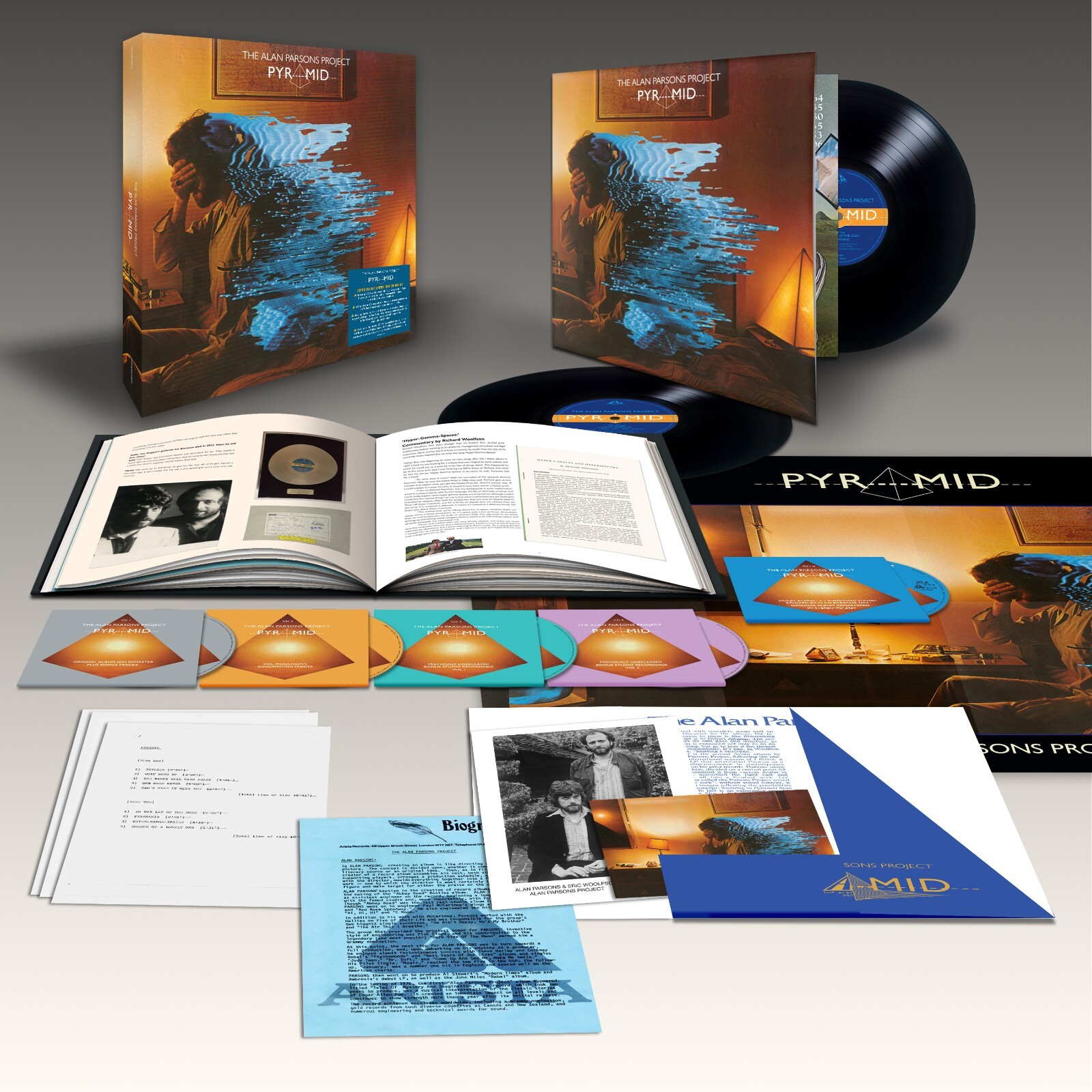 THE ALAN PARSONS PROJECT - Pyramid (Half Speed) (2024) 2 LP Vinyl+4 CD+BD+BOOK
