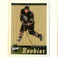 Brian Sutherby Rookie Card 2001-02 Upper Deck Vintage #300. rookie card picture