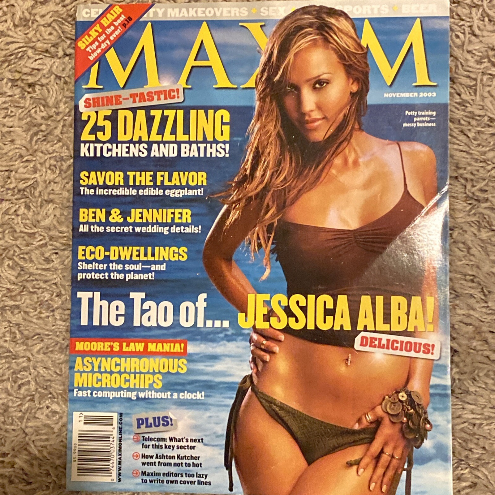 MAXIM Jessica Alba Magazine November 2003 Issue #71 Cover Girl Vintage