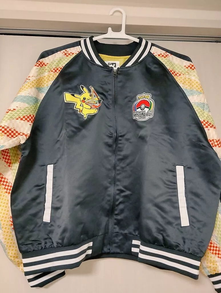 Pokemon pikachu satin souvenir jacket store