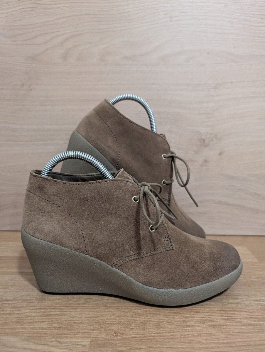 Clarks Originals Clarks Grey Suede Ankle Boots Clarks 
