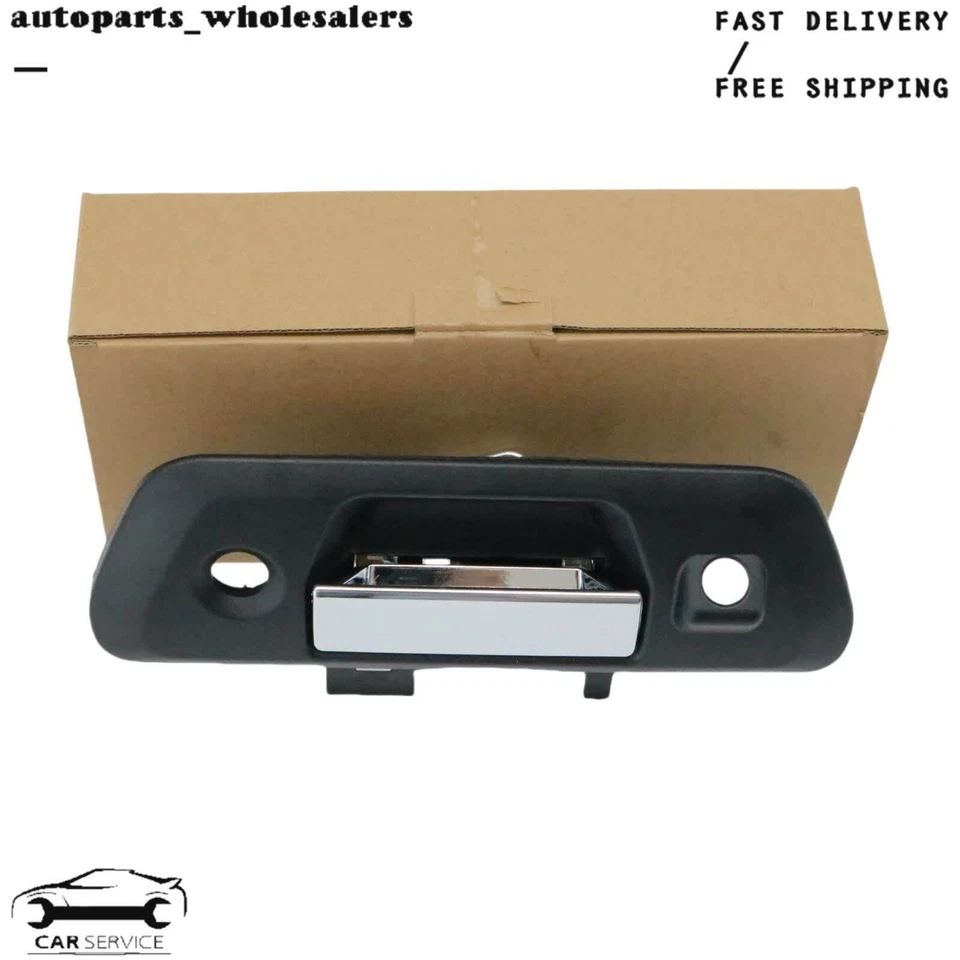 Manija del portón trasero Frontier 2015-2019 con llave + orificio de cámara negro Foto 3 de 4