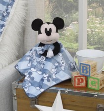 Disney Baby Mickey Mouse Blue Lovey Security Blanket Plush Nojo New 14 x 14