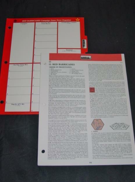 Red Barricades: ASL Historical Module 1 - Avalon Hill - UNPUNCHED