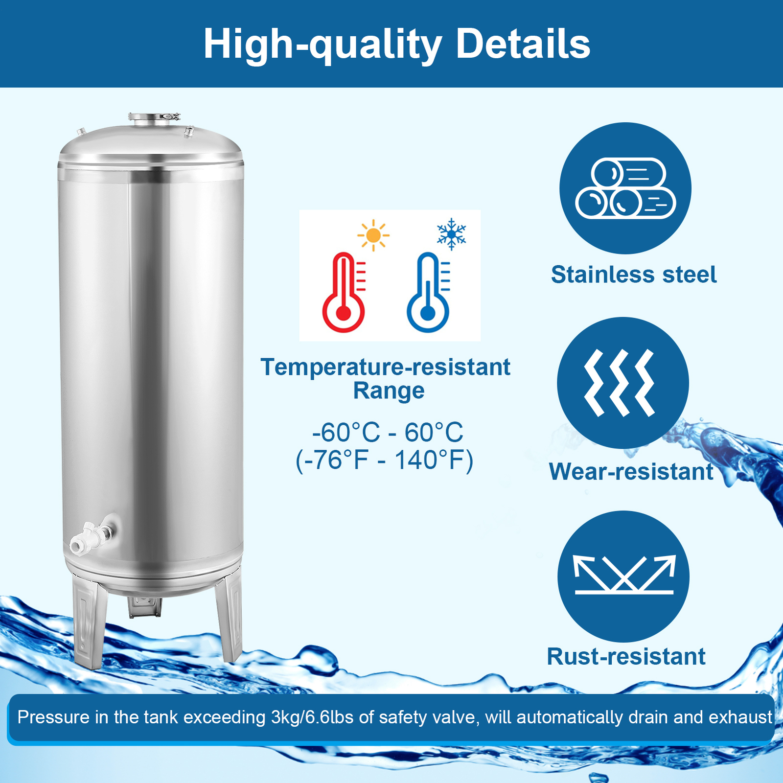 Pressure Water Heater Stainless Steel Sunrain High Pressure Solar