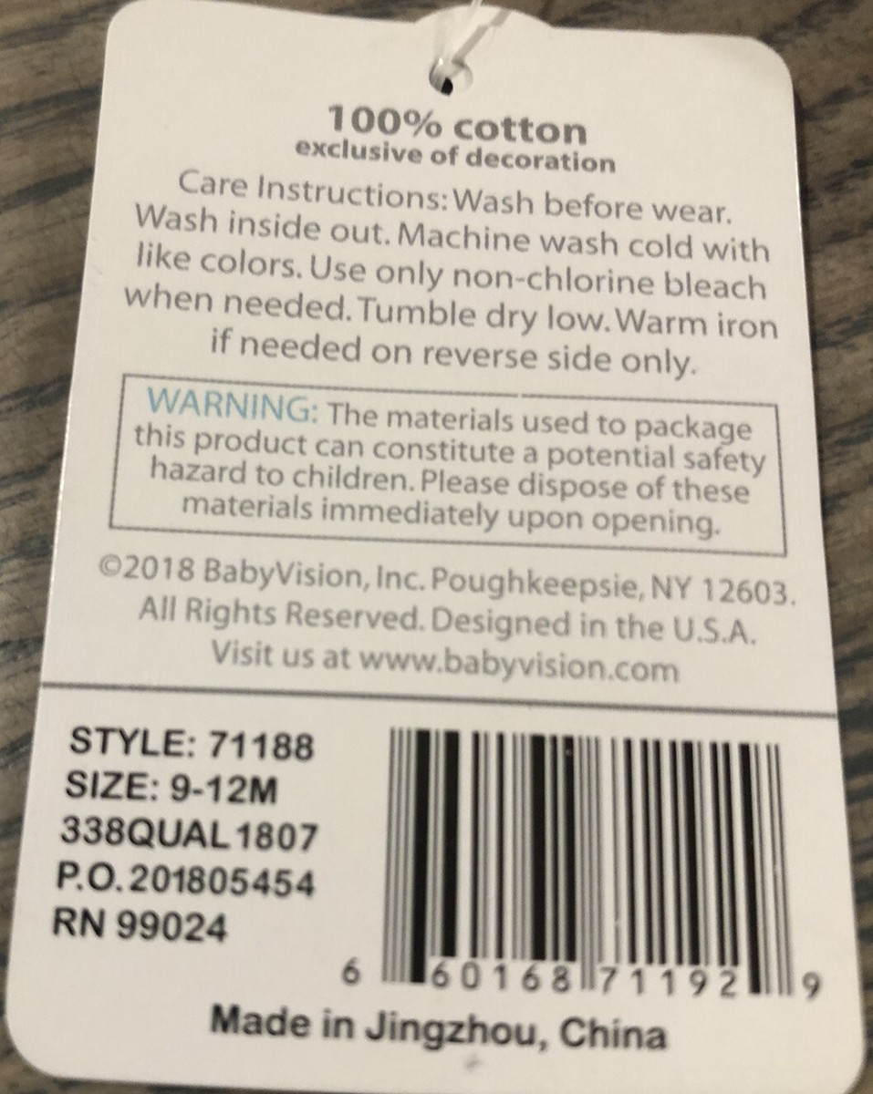 Little Treasure Infant Girls 3 Pack One-Piece Ex-Lg Size 9-12