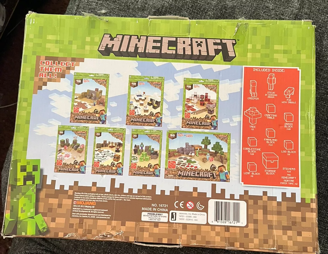  Minecraft Papercraft Snow Set : Toys & Games