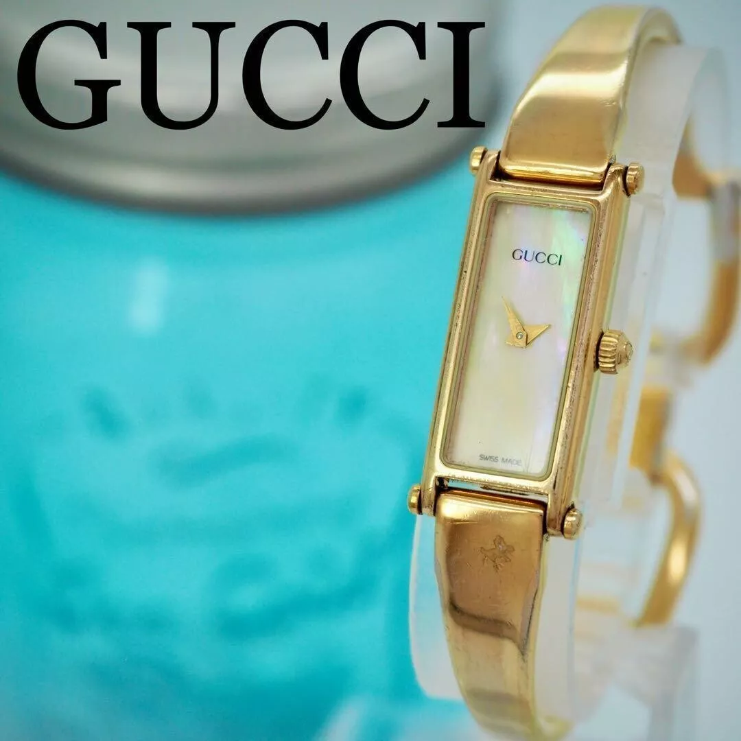 Bracelet GUCCI type 1500 quartz montre femme cadran coque analogique du Japon