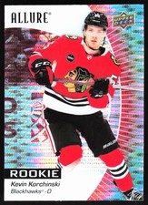 2023-24 Upper Deck Allure Red Rainbow Kevin Korchinski Rookie Chicago Blackhawks