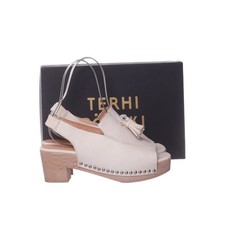 Terhi Pölkki, Clogs, Größe: 39, Weiß, Leder, Damen #mWw