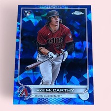 2022 Topps Chrome Jake McCarthy Diamondbacks Rookie Card Sapphire Edition (#370). rookie card picture