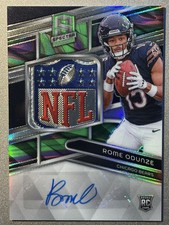 2024 Panini Spectra Rome Odunze RC RPA /4 NFL Shield Patch Auto Bears Rookie