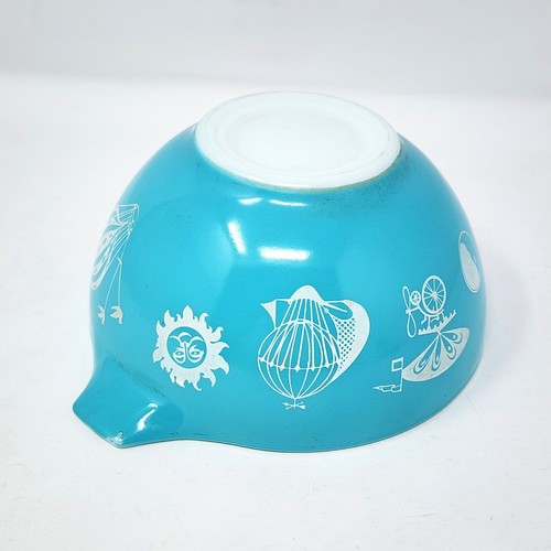 PYREX Heißluftballon CINDERELLA Dip BOWL 441 blau 1,5 PT Promo 1958 RAR Vintage - Bild 11 von 24