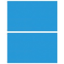 3x5 ft Solid Blue Blank Flag, Polyester Double-Sided Custom Flag 2 Pcs
