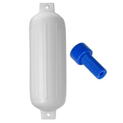 Polyform G-5 Twin Eye Fender 8,8''x26,8'' Weiß Mit Adapter G-5-WEISS Boot Marine