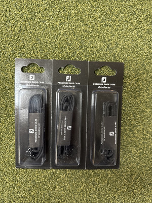 FootJoy Waxed 34'' BLACK Round Golf Shoe or Dress Lace Lot of 3