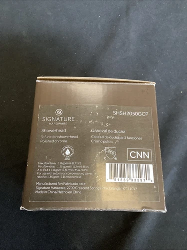 Signature Hardware 3 Function Showerhead in Polished Chrome SHSH2050GCP A5 - Picture 6 of 6
