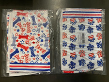 Lot of 4 Drying Dishcloths Dog Paws Bones Stars Kitchen Dish Hand Towels