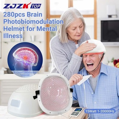 810nm ATP-Boosting Brain Therapy Helmet 15W for Alzheimer Anxiety Non-Invasive