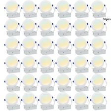 36Pack 6 Inch LED Recessed Light with Junction Box, 5CCT, Ultra-Thin, 10W 1050lm
