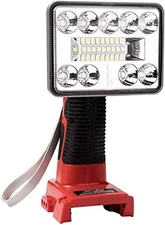 Cordless LED Work Light for Milwaukee 18v Li-ion Battery Jobsite Light Spotlight