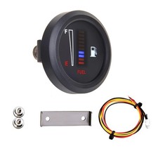 DC12V/24V Oil Level Indicator 10 LED Fuel Gauge ABS 5.2cm Anti-Flicker Design