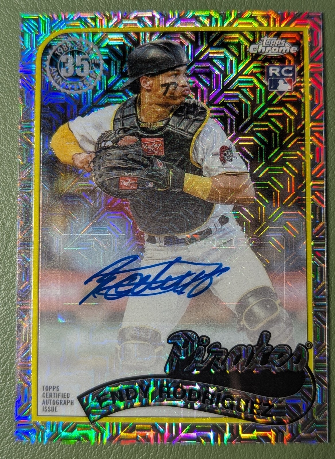 Endy Rodriguez 2024 Topps Series 2 RC 1989 Topps Chrome Silver Pack Mojo Auto