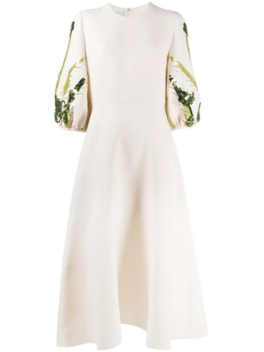 Valentino Garavani Embroidered Crepe Couture Dress - 第 7/7 張圖片