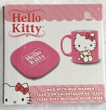 Hello Kitty 8 Oz. Mug with Warmer Intertex Brand Pink and White New In Box