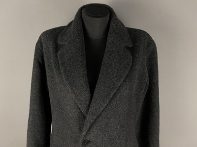 GIANFRANCO FERRE STUDIO Grey Virgin Wool Overcoat Jacket Italy