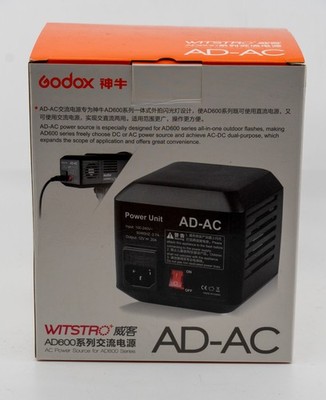  Godox AD-AC AC Power Source Adapter for Witstro AD600 AD600B AD600BM Flashes