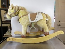 1996 Animated Chrisha Creations Rocking Playful Horse Plush FREE 'AA' BATTERIES 