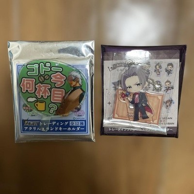 Ace Attorney Acrylic Stand Charm: Godot & Ryunosuke Naruhodou (Capcom Café