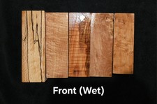   5 Stunning Stabilized Curly Maple Burl Blanks - Knife Scales/Pen Blanks