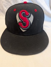 Nashville Sounds Hat Cap Men 6 7/8 Black Minor League Ball New Era 59 Fifty T224