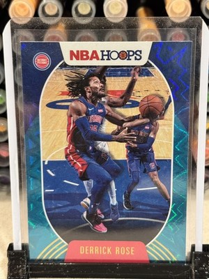 2020-21 Panini NBA Hoops - Derrick Rose #174 Blue / Teal Explosion - Knicks