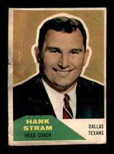 1960 Fleer #116 Hank Stram CO RC GOOD X3654257