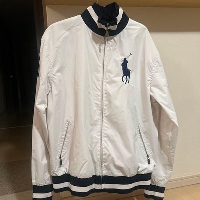 Polo Ralph Lauren Nylon Jacke Weiß XL Herren Oberbekleidung Top Zustand
