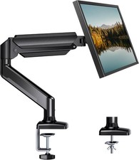 Single Monitor Arm 13-34 Inch Adjustable Gas Spring Arm Monitor Desk Mount