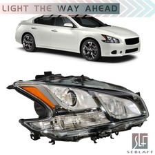 For Nissan Maxima Fits 2009-2014 HID LightGray Headlight Set W/Sport Pkg Rihgt